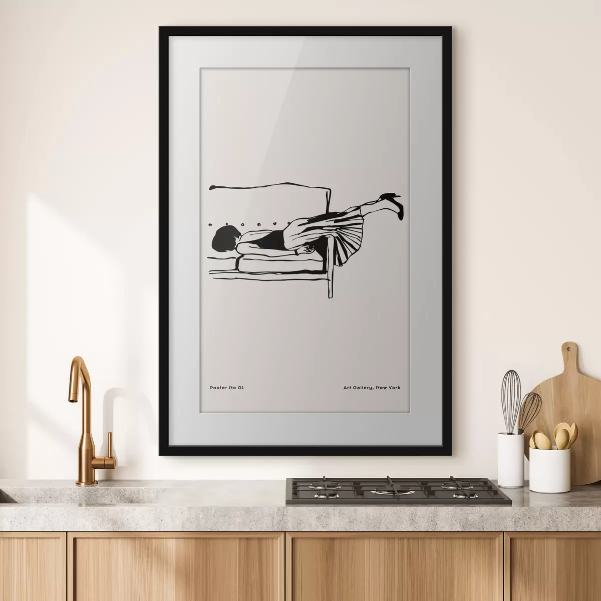 Poster Rilassarsi in una posa elegante f37422