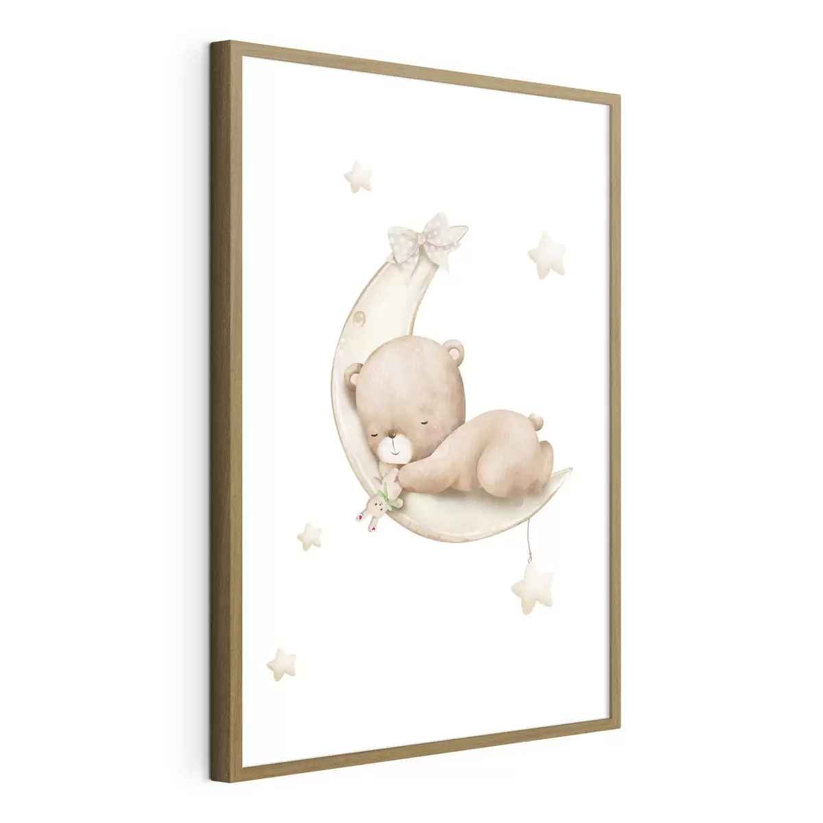 Poster Orso coccoloso che sogna sulla luna f37917
