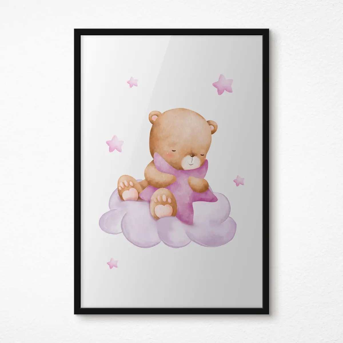 Poster Orso addormentato su una soffice nuvola f37919v2