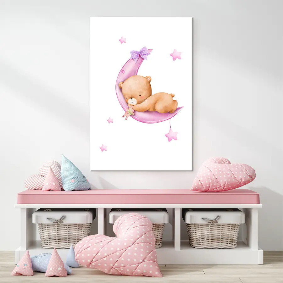 carta da parati Orso addormentato sulla luna nr. s37917v2