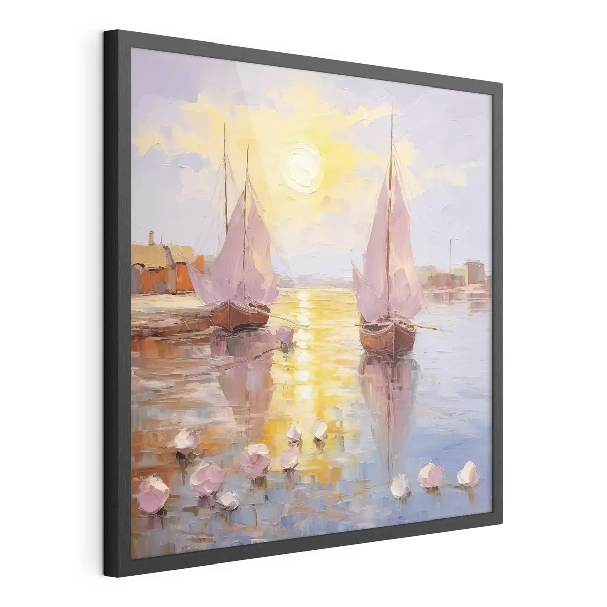 Poster Navigare in un vibrante tramonto f37881
