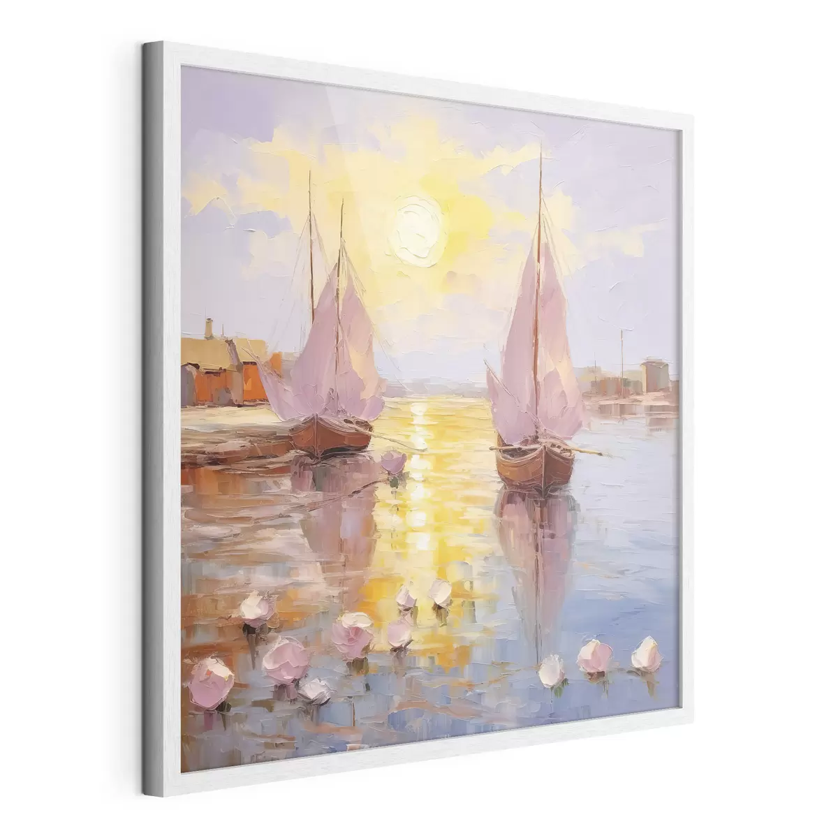 Poster Navigare in un vibrante tramonto f37881