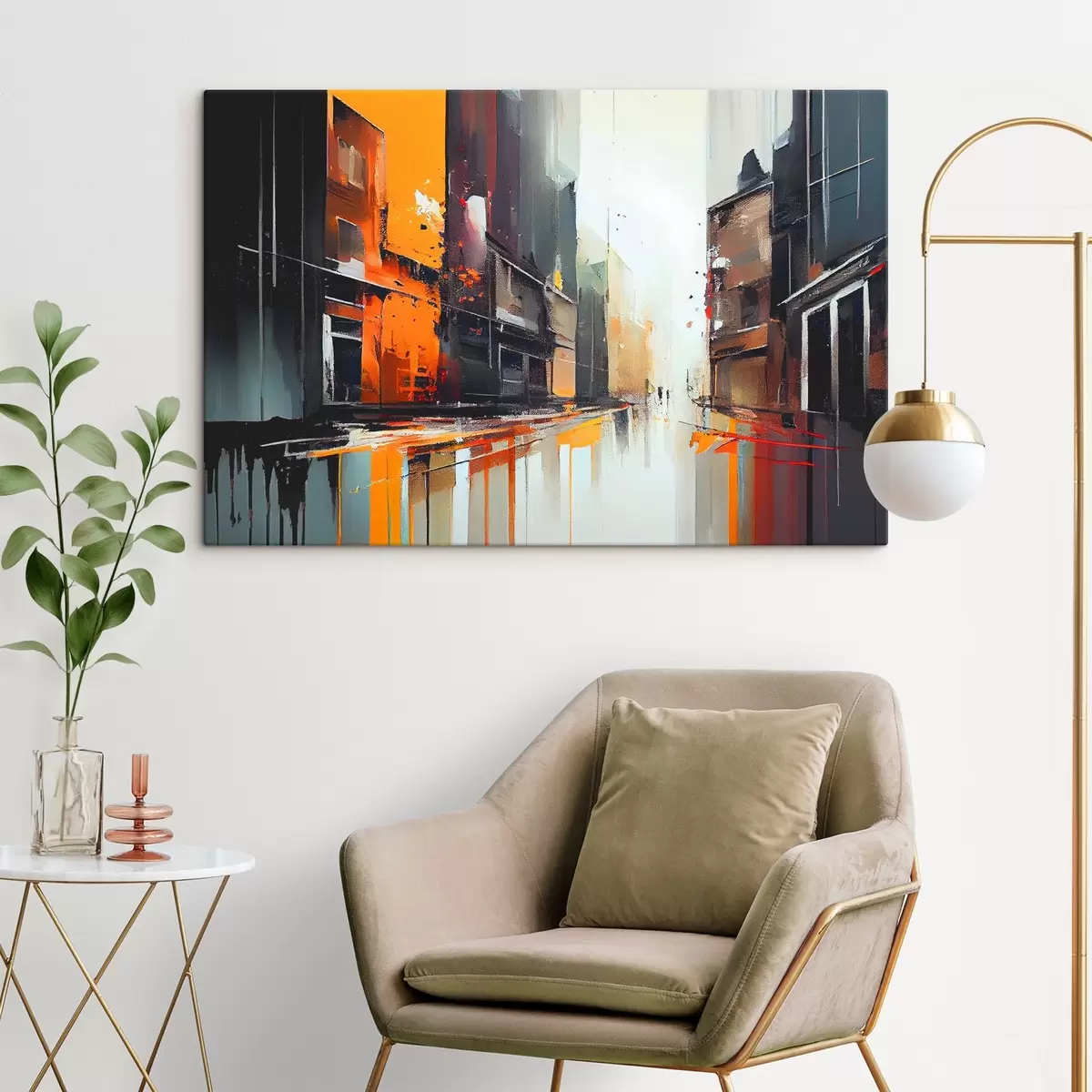 carta da parati Riflessi urbani in colori vivaci nr. s37899