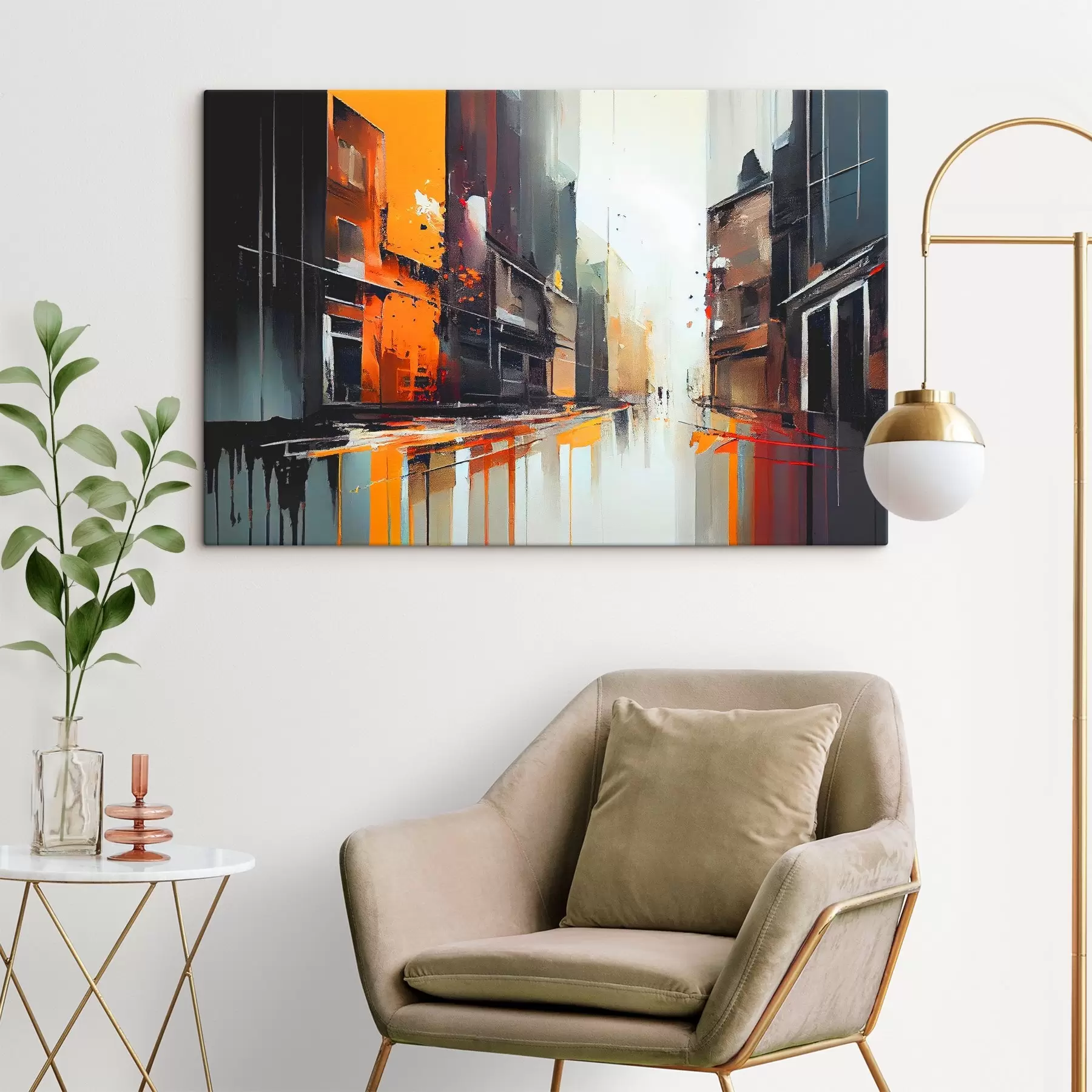 carta da parati Riflessi urbani in colori vivaci nr. s37899