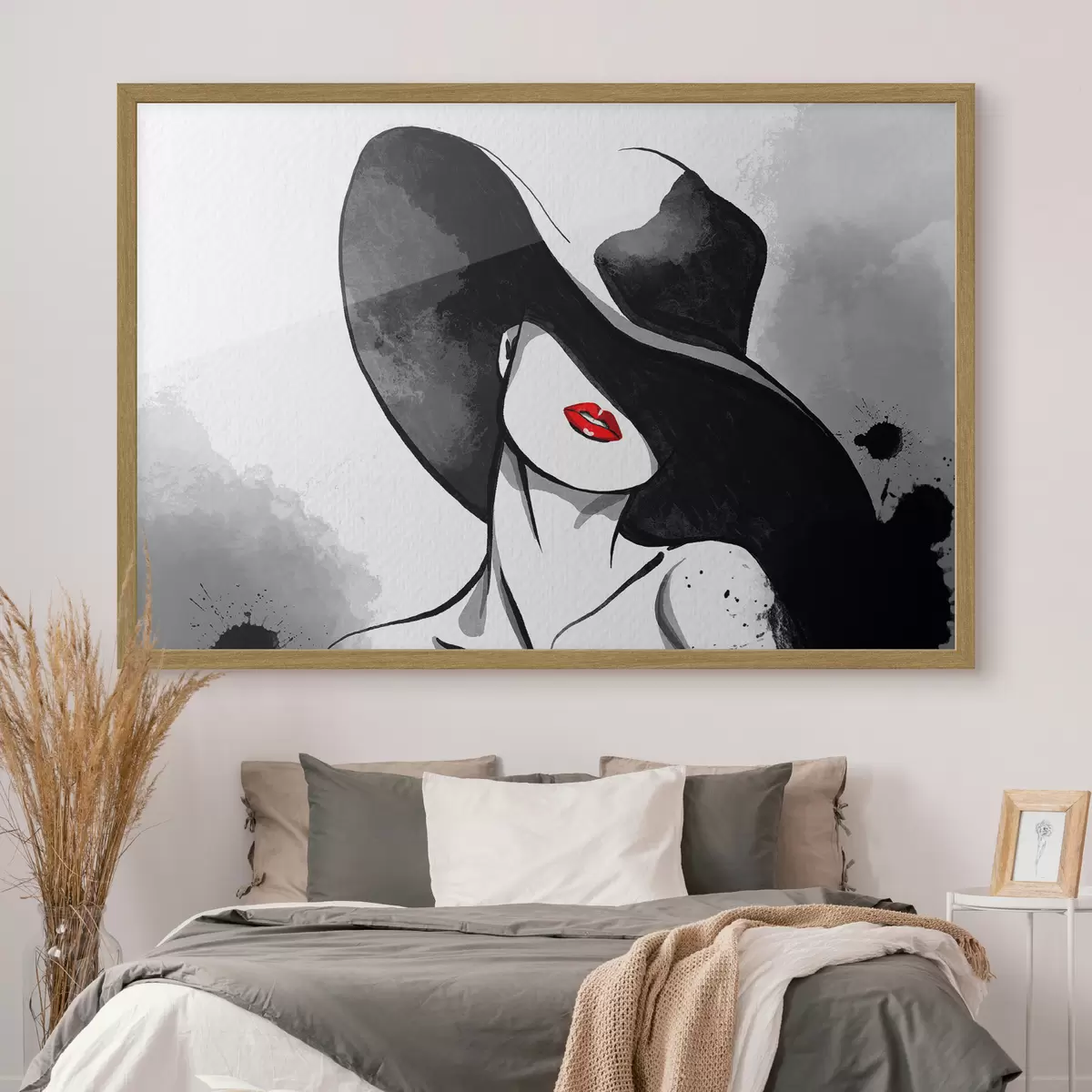 Poster Eleganza misteriosa in tonalità monocromatiche f37745