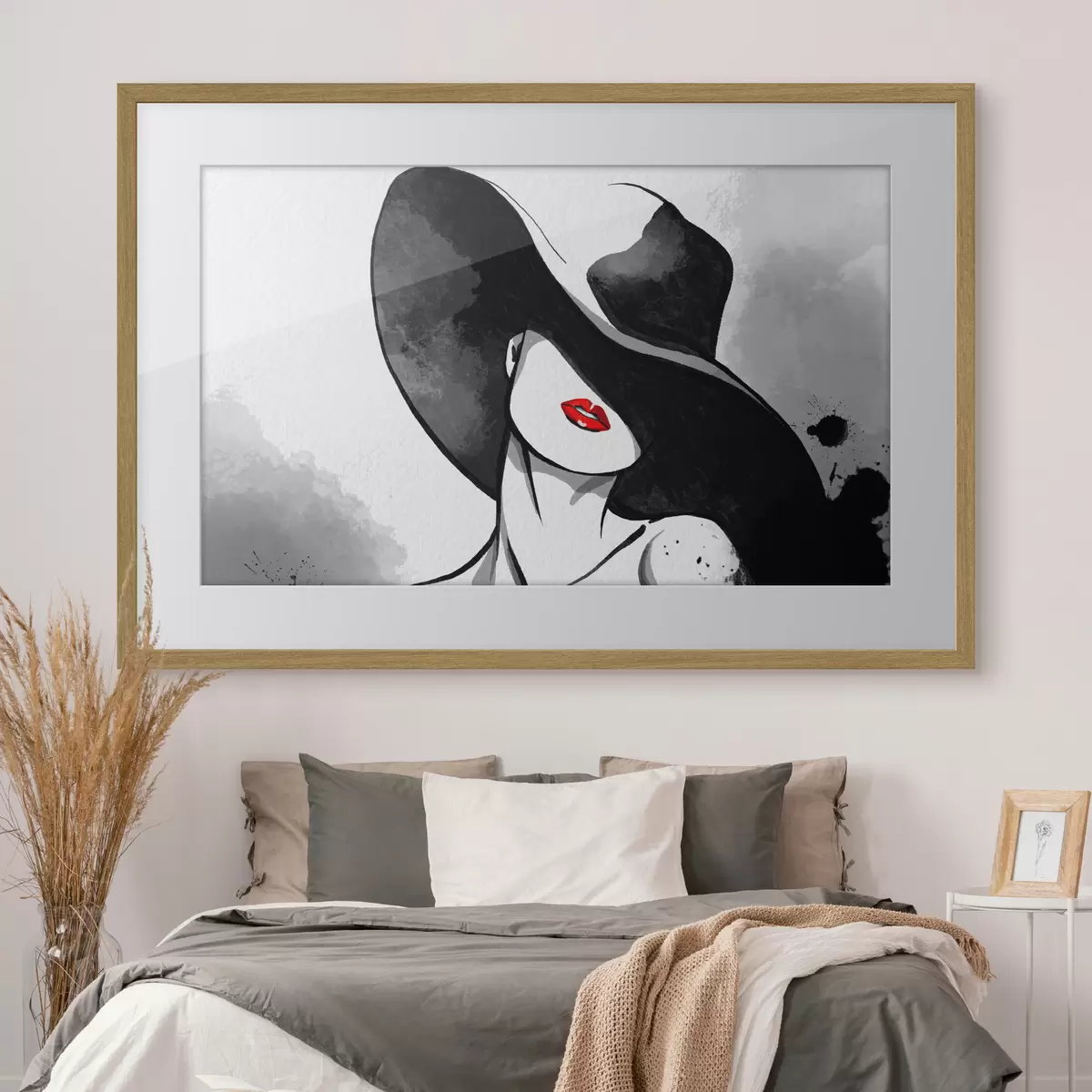 Poster Eleganza misteriosa in tonalità monocromatiche f37745