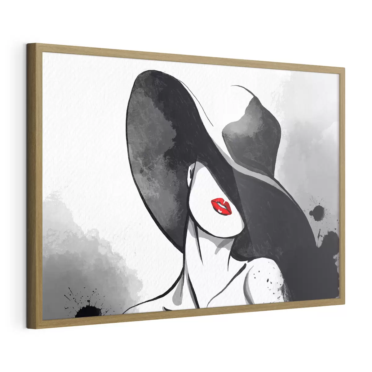 Poster Eleganza misteriosa in tonalità monocromatiche f37745