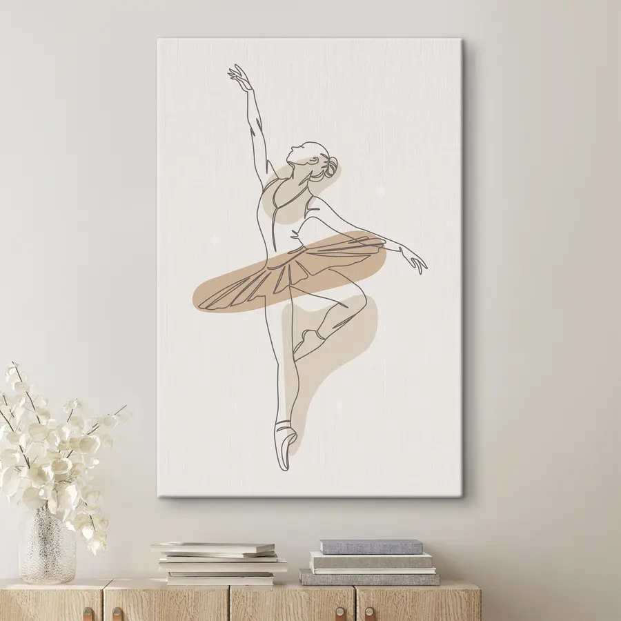 carta da parati Linee minimaliste boho in stile ballerina per ragazza nr. s38078