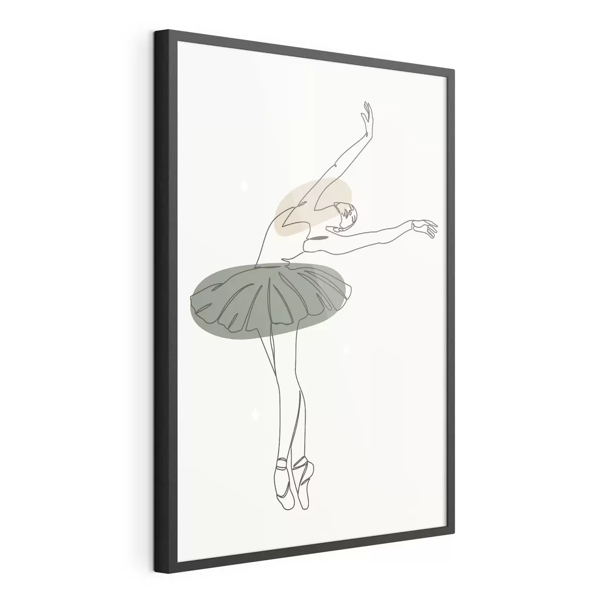 Poster Linee minimaliste boho in stile ballerina per ragazza f38076