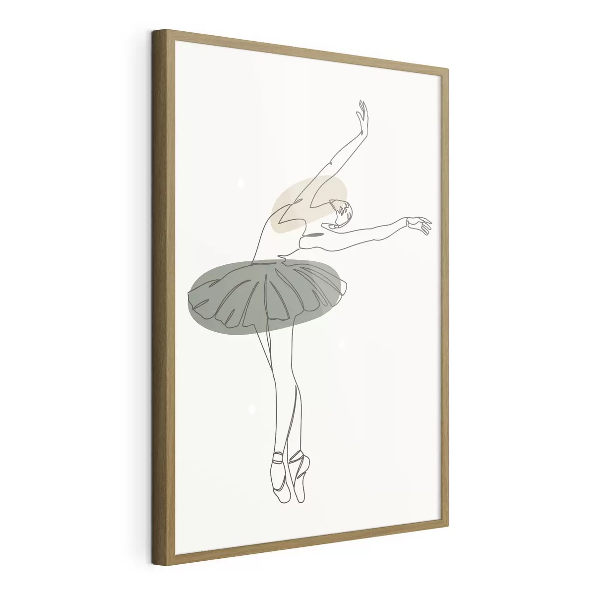 Poster Linee minimaliste boho in stile ballerina per ragazza f38076