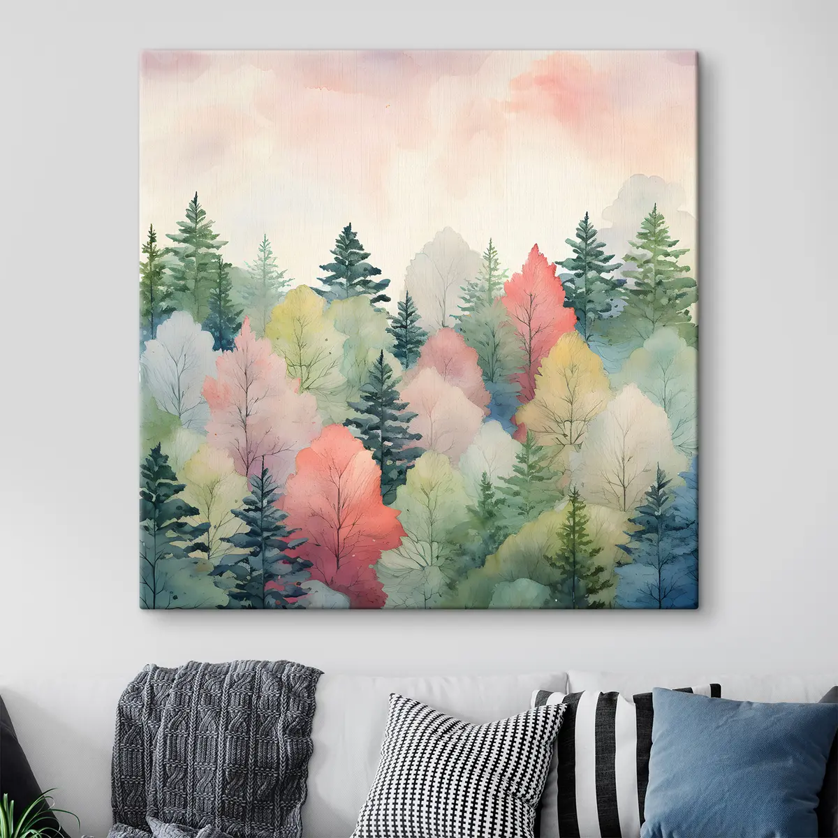 carta da parati Foresta colorata nr. s38055