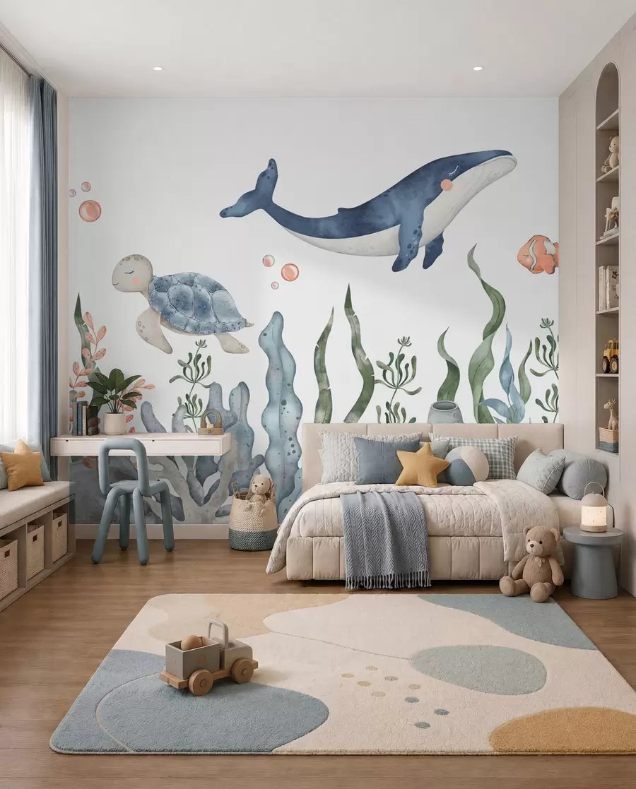 carta da parati Piccoli amici dell’oceano nr. w00383