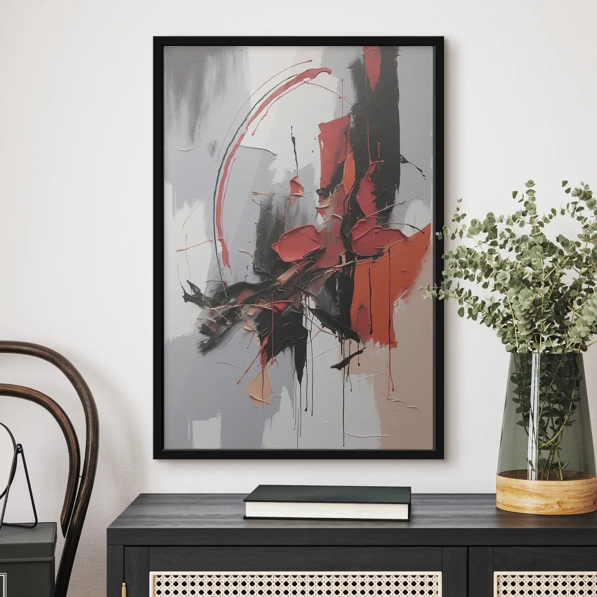 Poster Pittura a olio astratta f38114