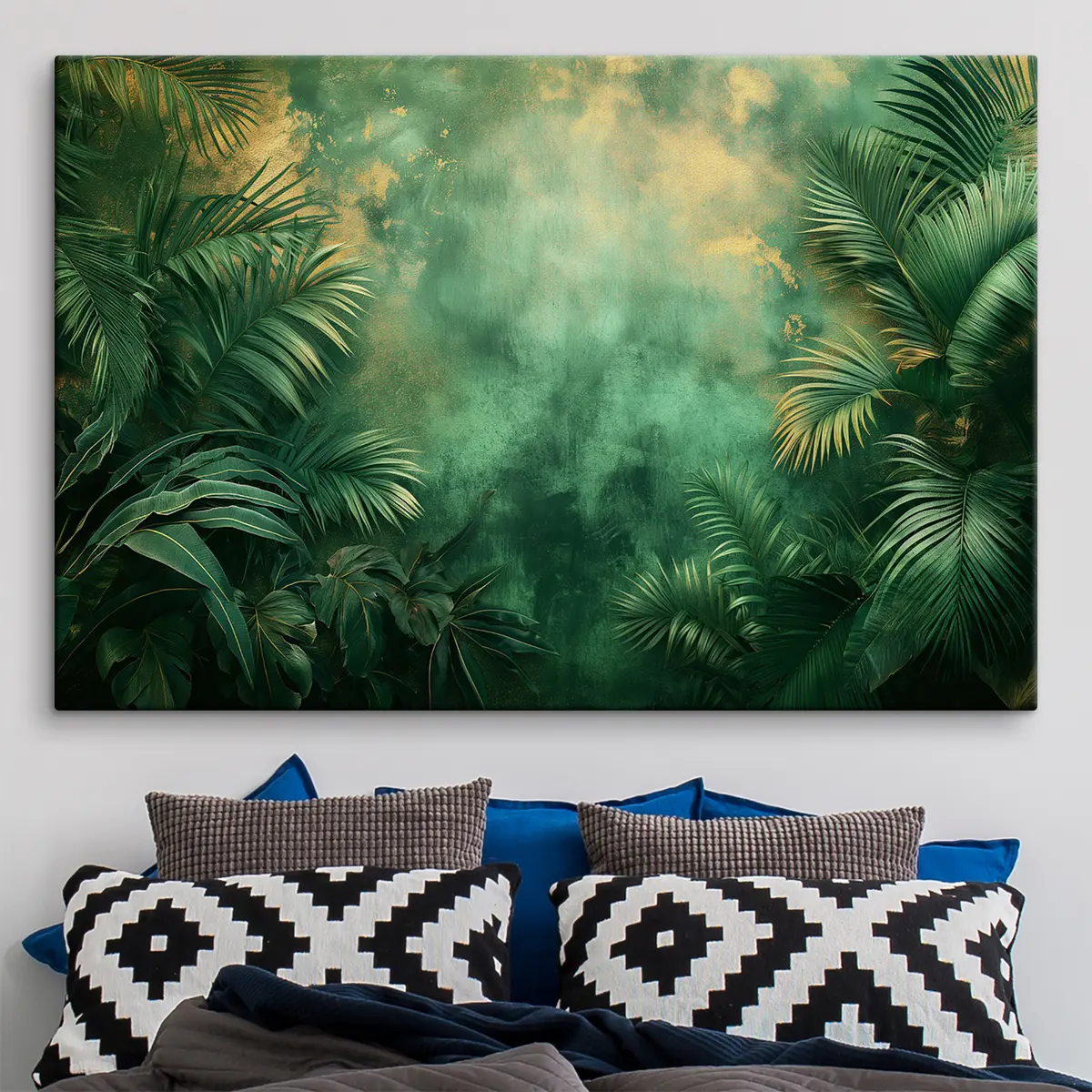 carta da parati Cespugli tropicali in stile grunge nr. s38086