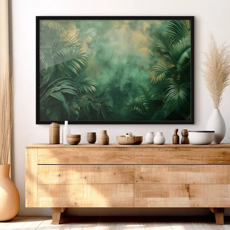 carta da parati Cespugli tropicali in stile grunge nr. f38086