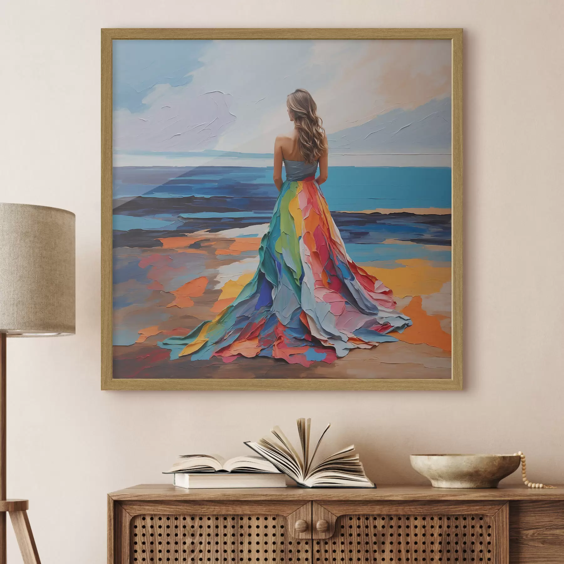 carta da parati Donna in riva al mare nr. f38171