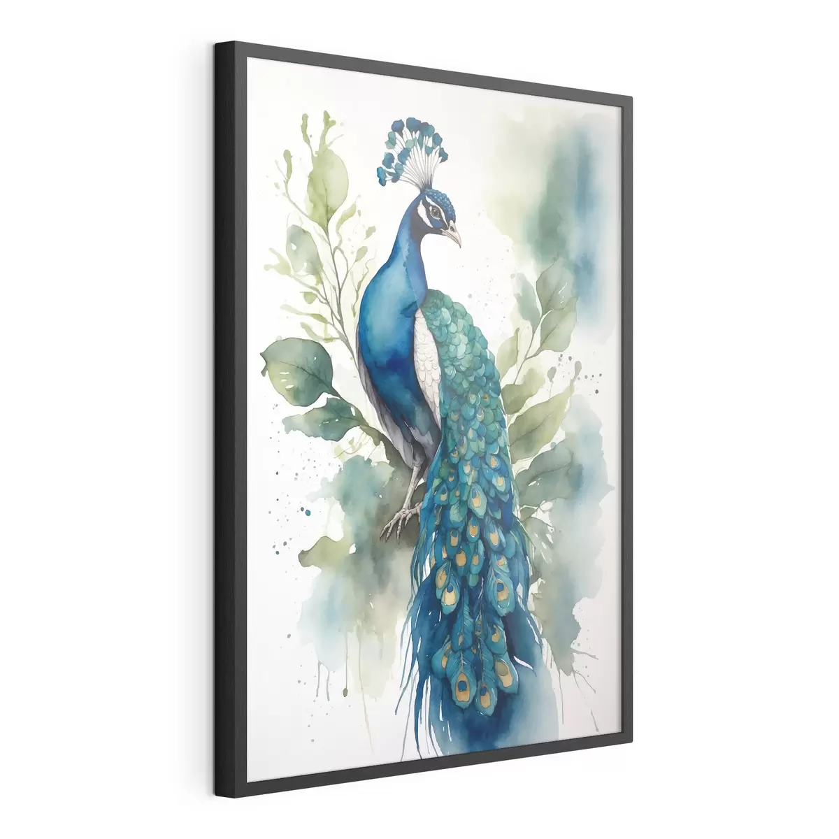 Poster Pavone in acquerello f38189