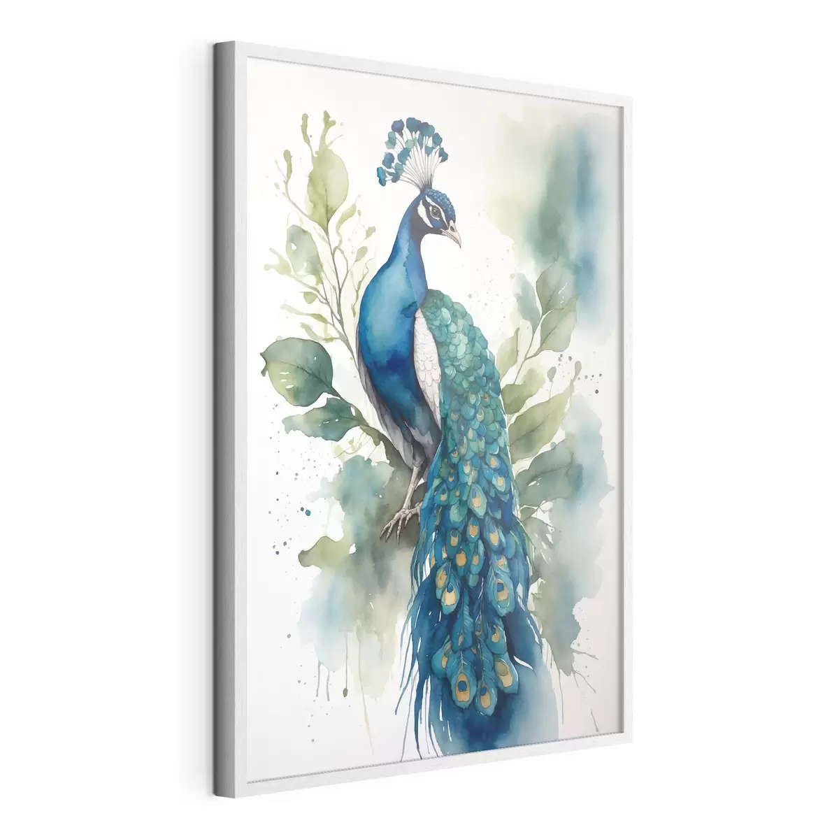 Poster Pavone in acquerello f38189