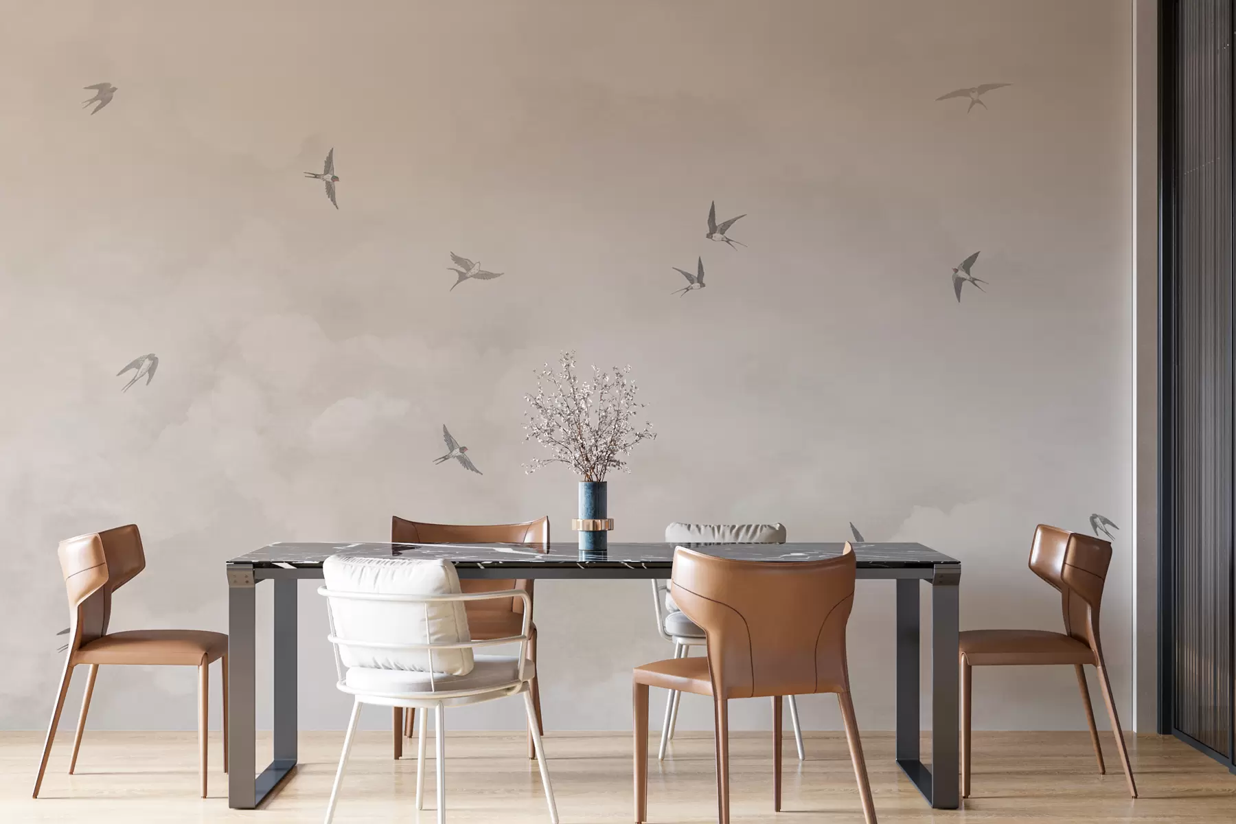 carta da parati Cielo con rondini nr. w00526v2