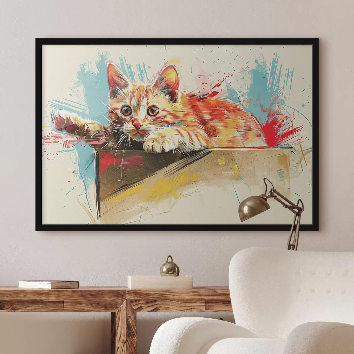 Poster Gatto brillante f38252