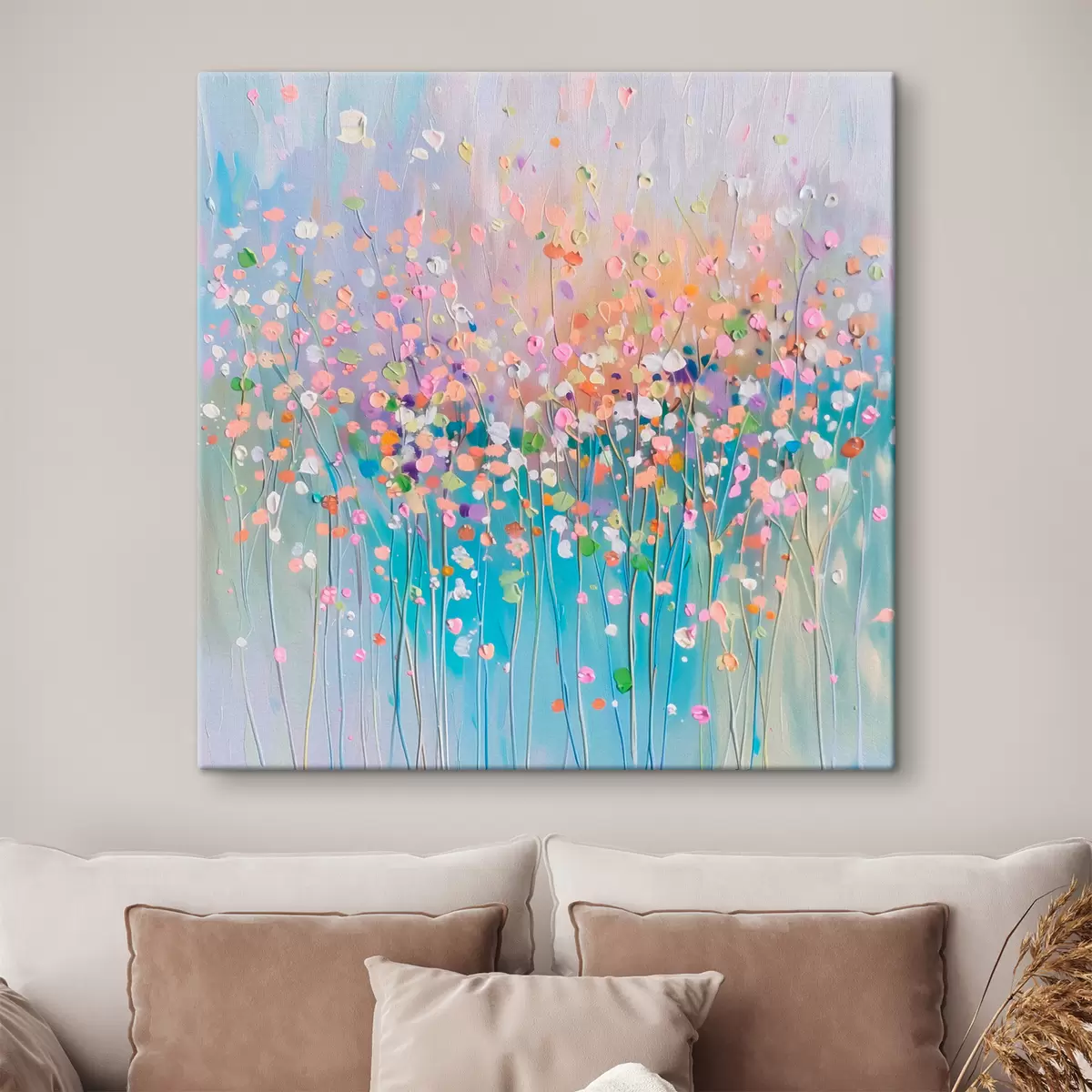 carta da parati Texture stampata con fiori secchi colorati nr. s38426