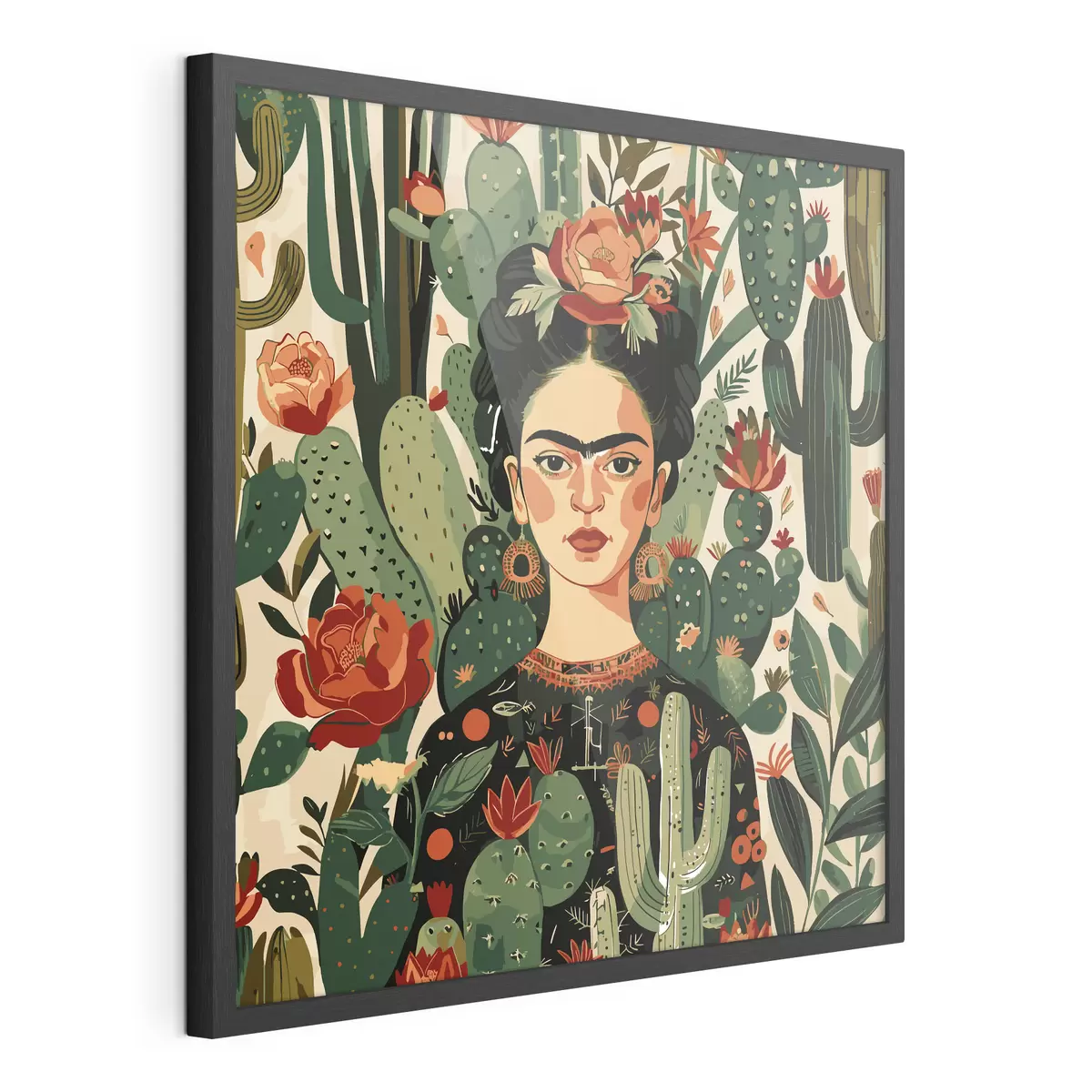Poster Frida tra i cactus f38415