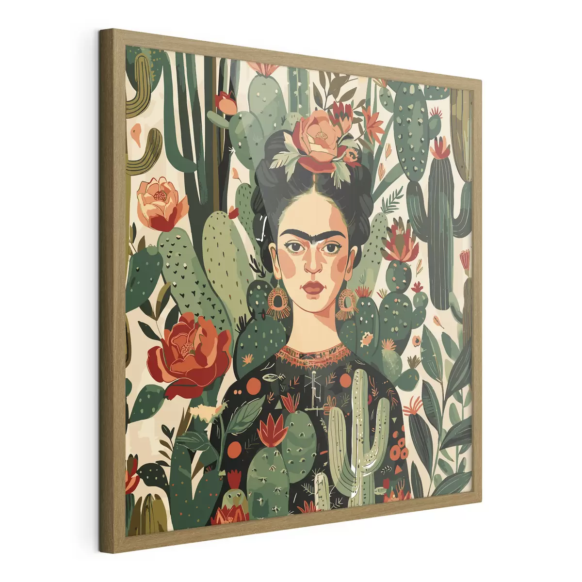 Poster Frida tra i cactus f38415