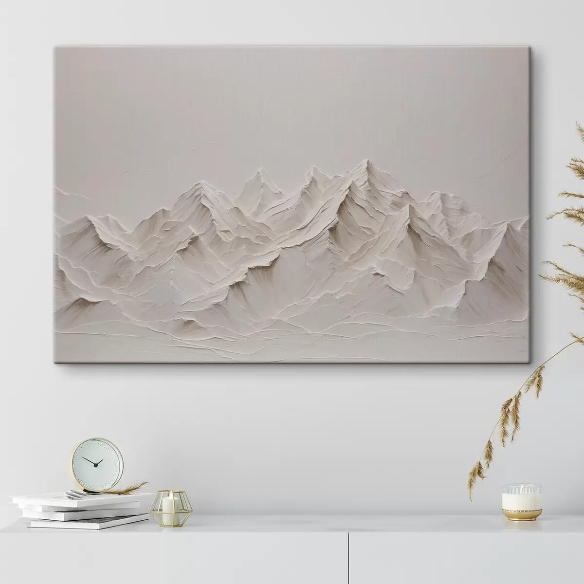 carta da parati Montagne bianche con acrilico nr. s38306