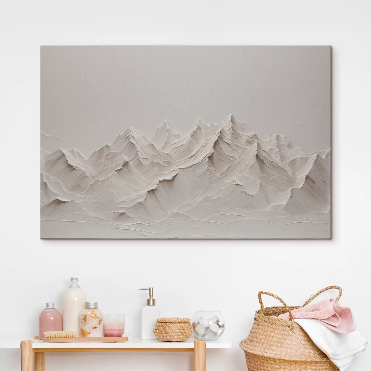 carta da parati Montagne bianche con acrilico nr. s38306