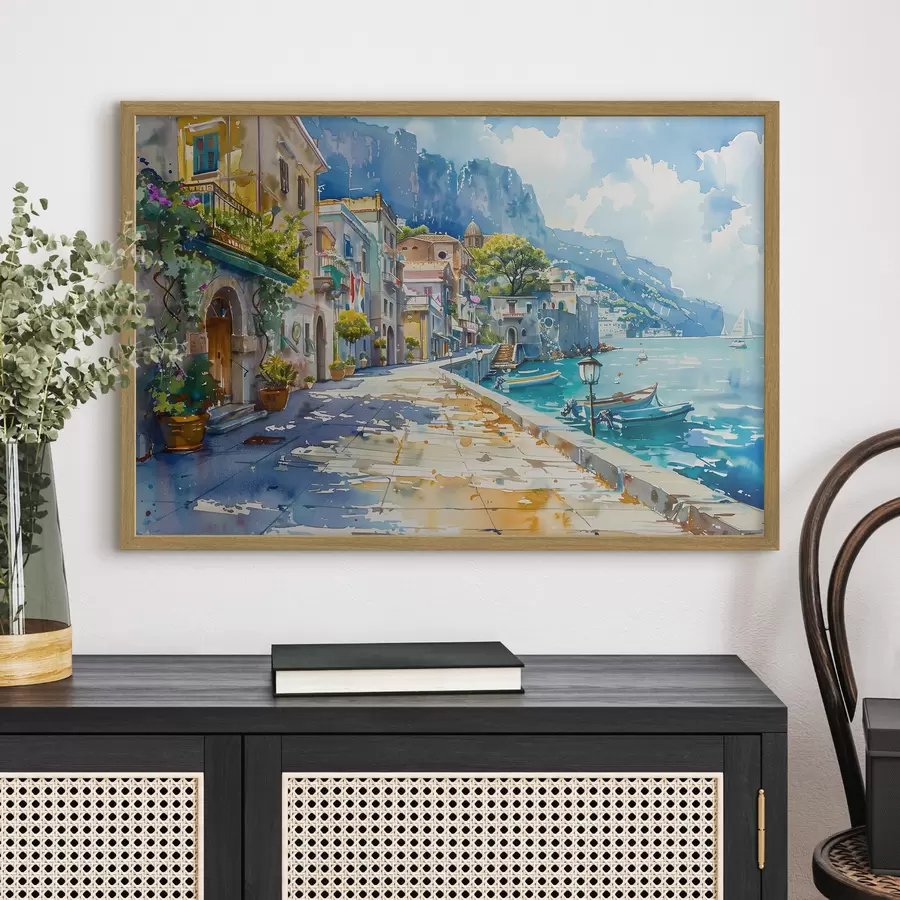 carta da parati Argine in riva al mare nr. f38449
