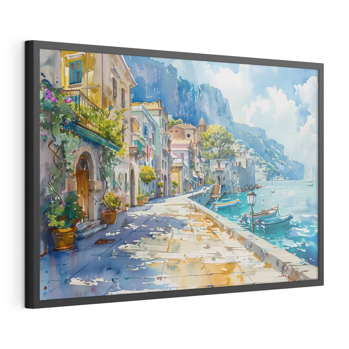 Poster Argine in riva al mare f38449
