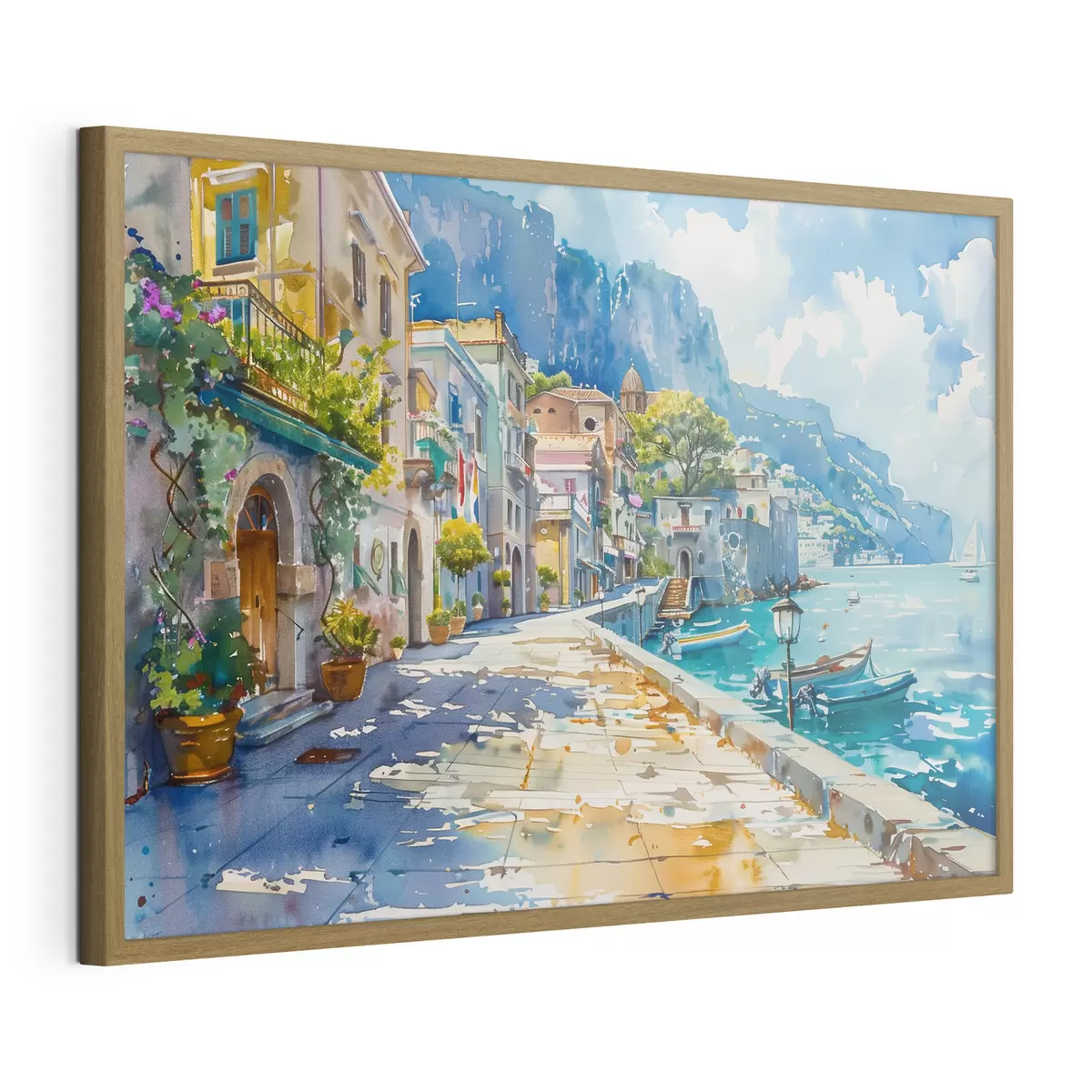 Poster Argine in riva al mare f38449