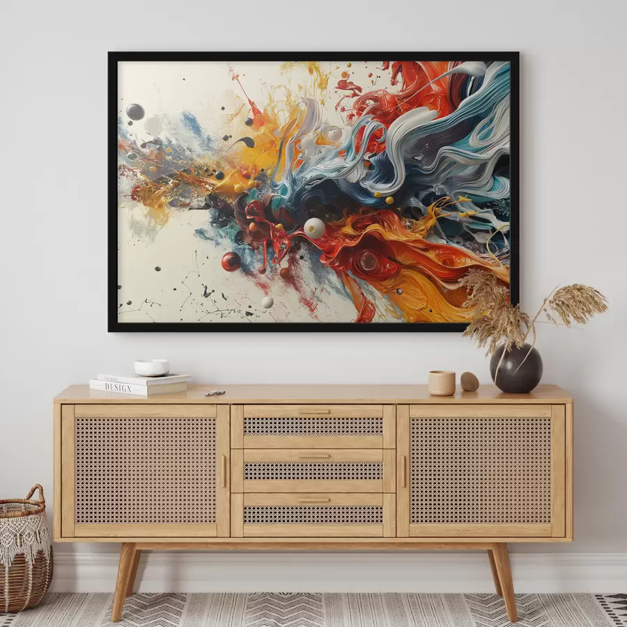 carta da parati Spruzzi di vernici sfondo astratto nr. f38457