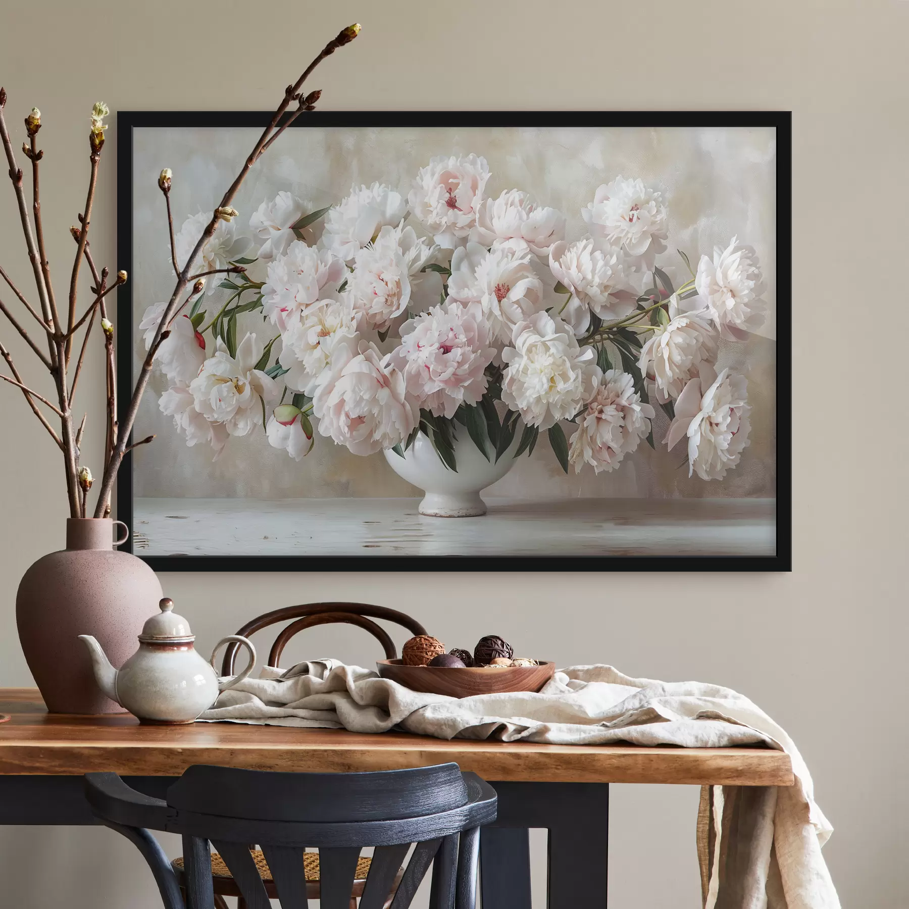 carta da parati Peonie leggere in un vaso nr. f38461