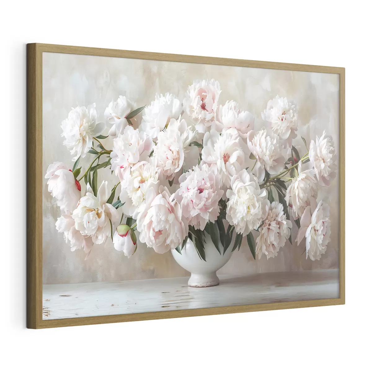 Poster Peonie leggere in un vaso f38461