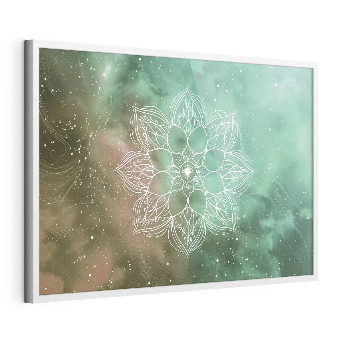 Poster Mandala di quiete verde f38530