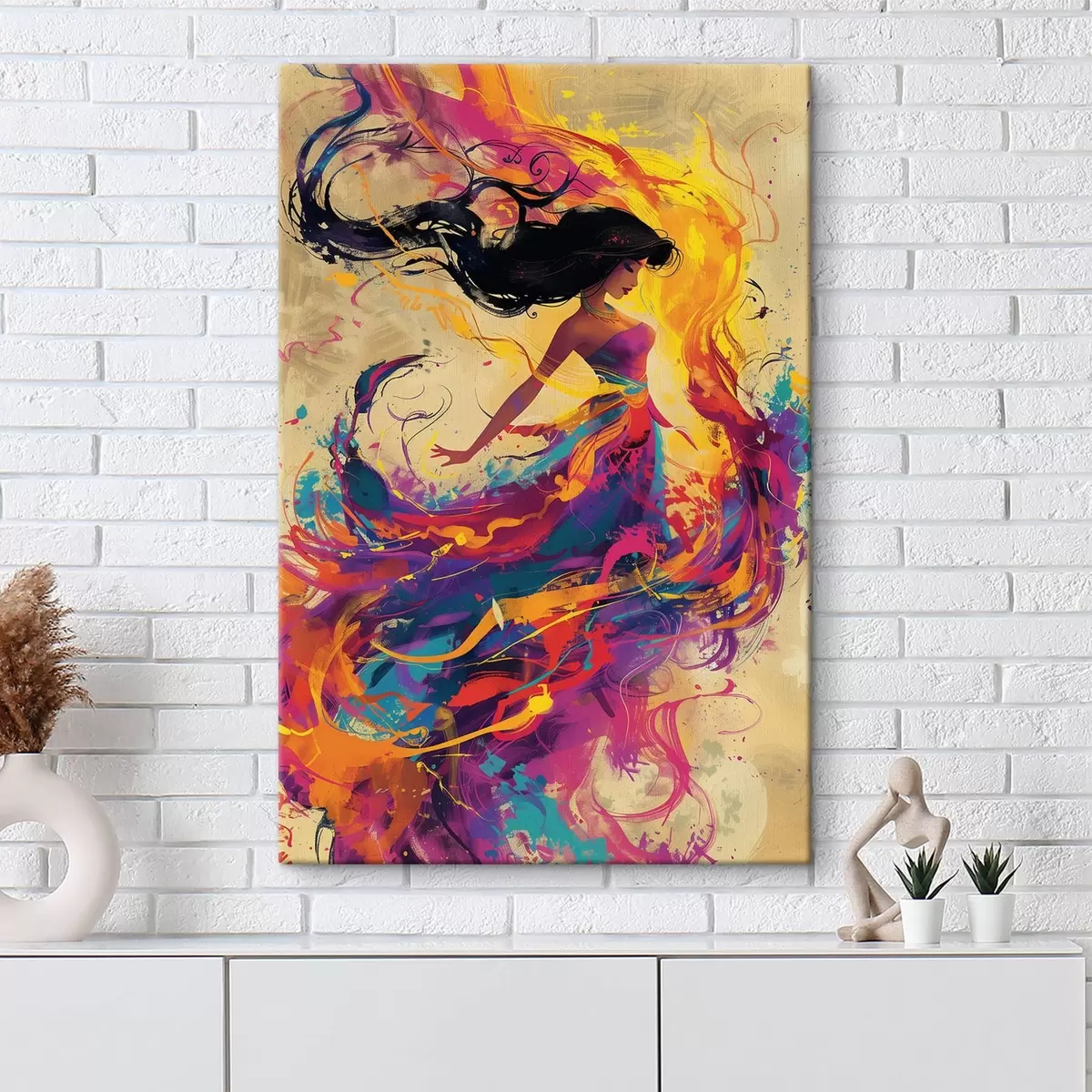 carta da parati Dipinto ad acquerello di una ragazza nr. s38528