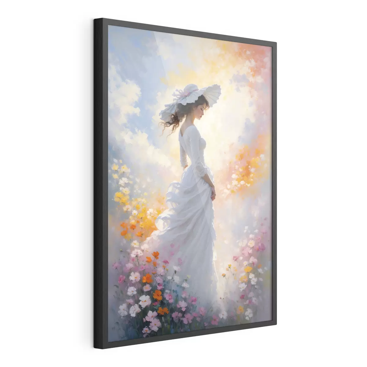 Poster Ragazza in fiori f38570