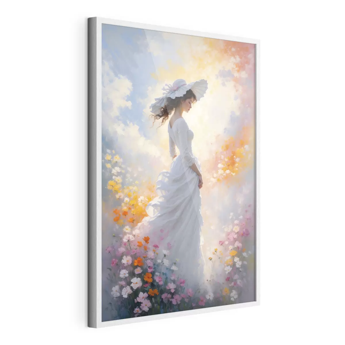 Poster Ragazza in fiori f38570