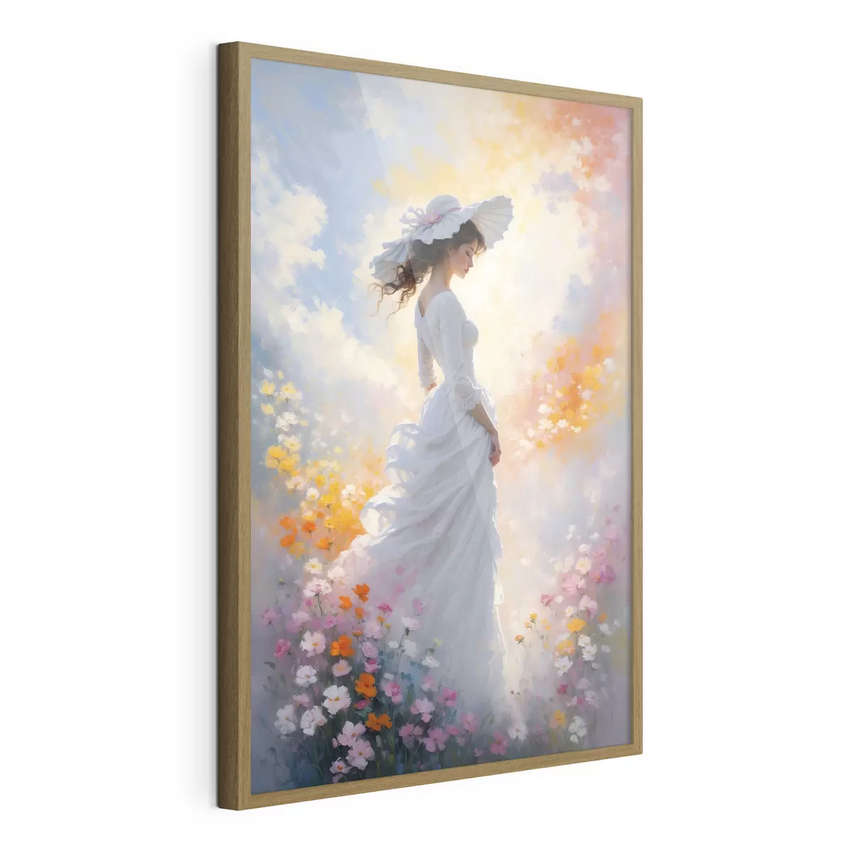 Poster Ragazza in fiori f38570