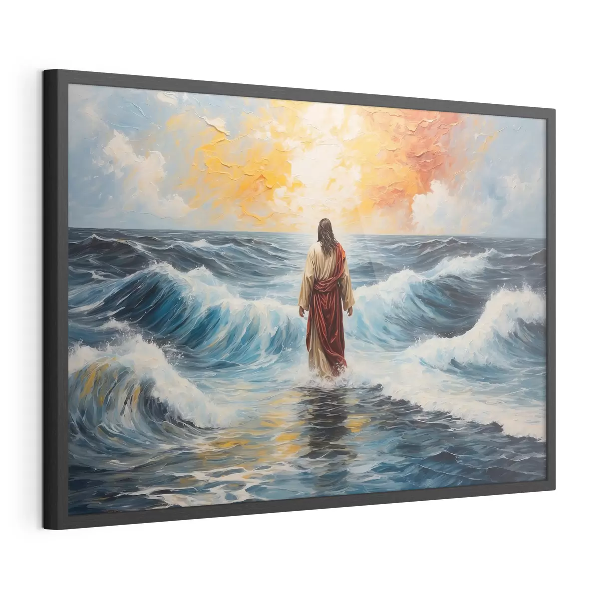 Poster Cristo sopra le onde f38613