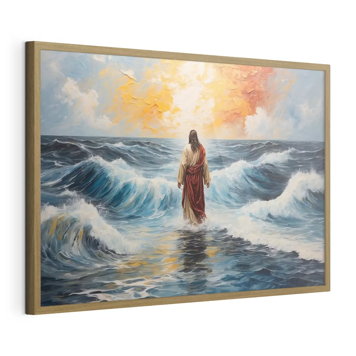 Poster Cristo sopra le onde f38613