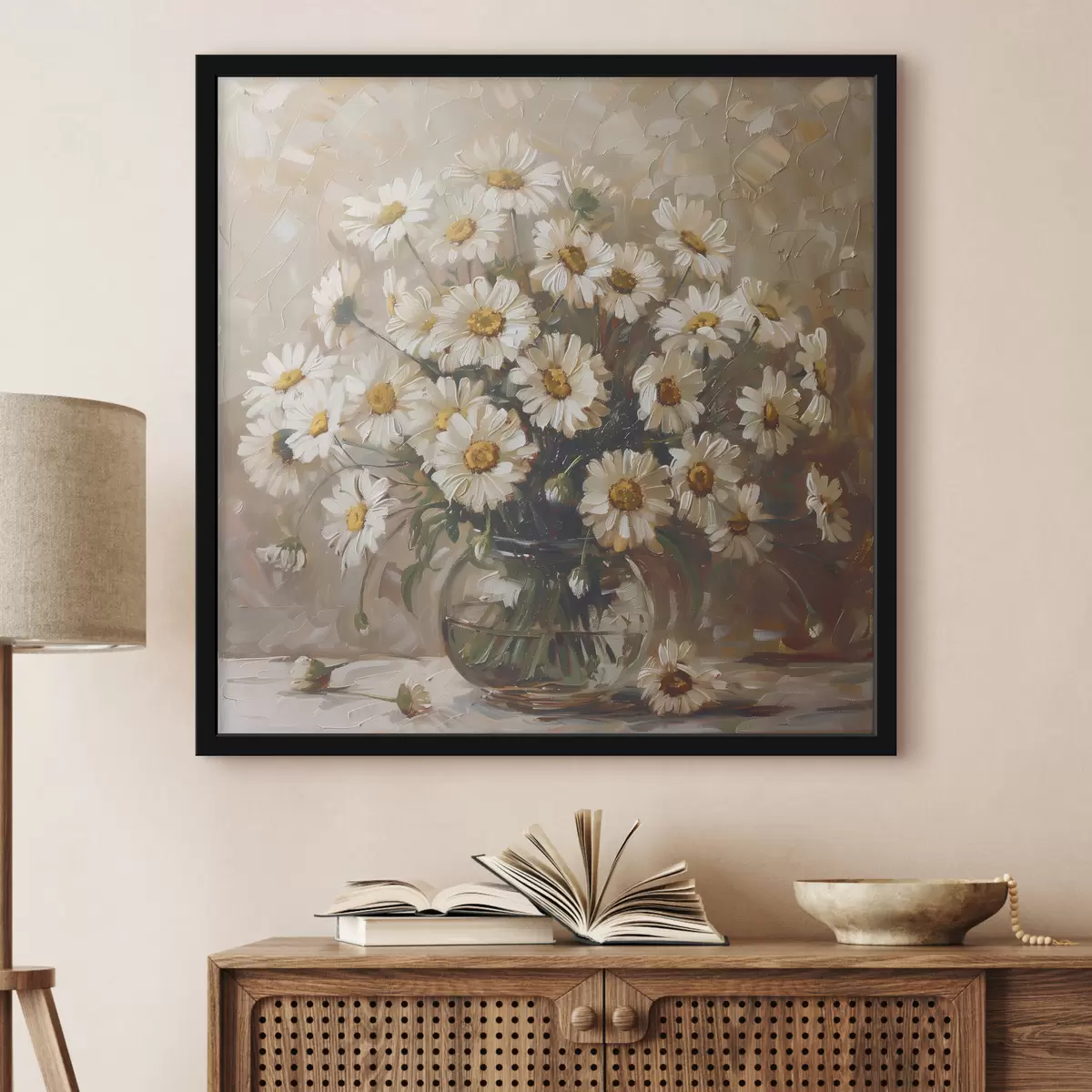 Poster Mazzo di margherite in un vaso f38647