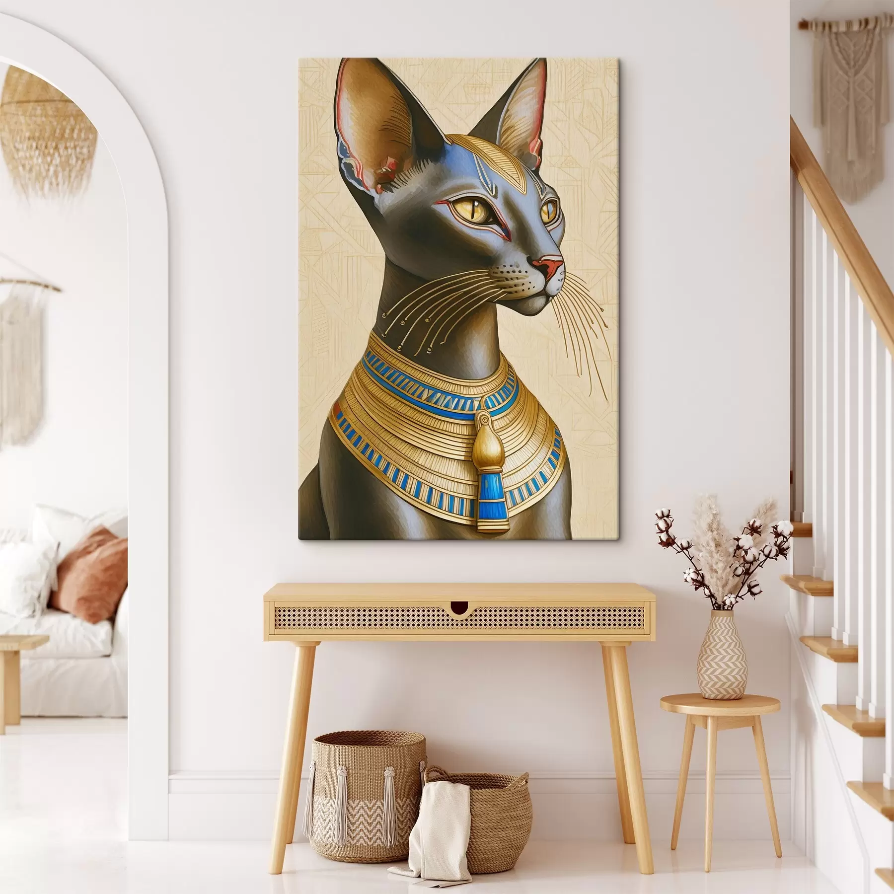 carta da parati Bastet, dea egiziana, gatto di profilo nr. s38725