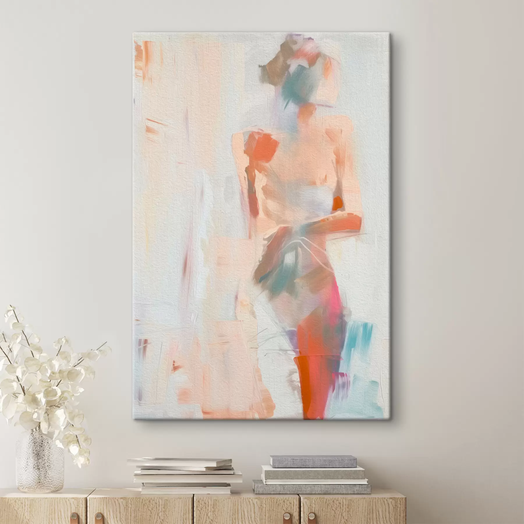 carta da parati Siluetta di una nuova tendenza di astrazione della donna nr. s38783