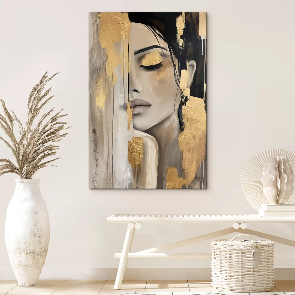 carta da parati La ragazza vestita di vernice nr. s38793