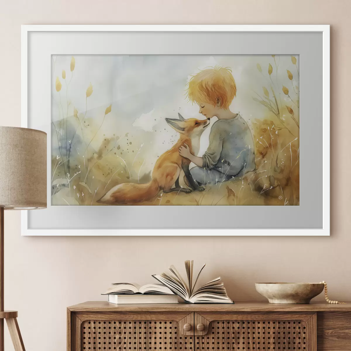 Poster Il piccolo principe e la volpe f38790