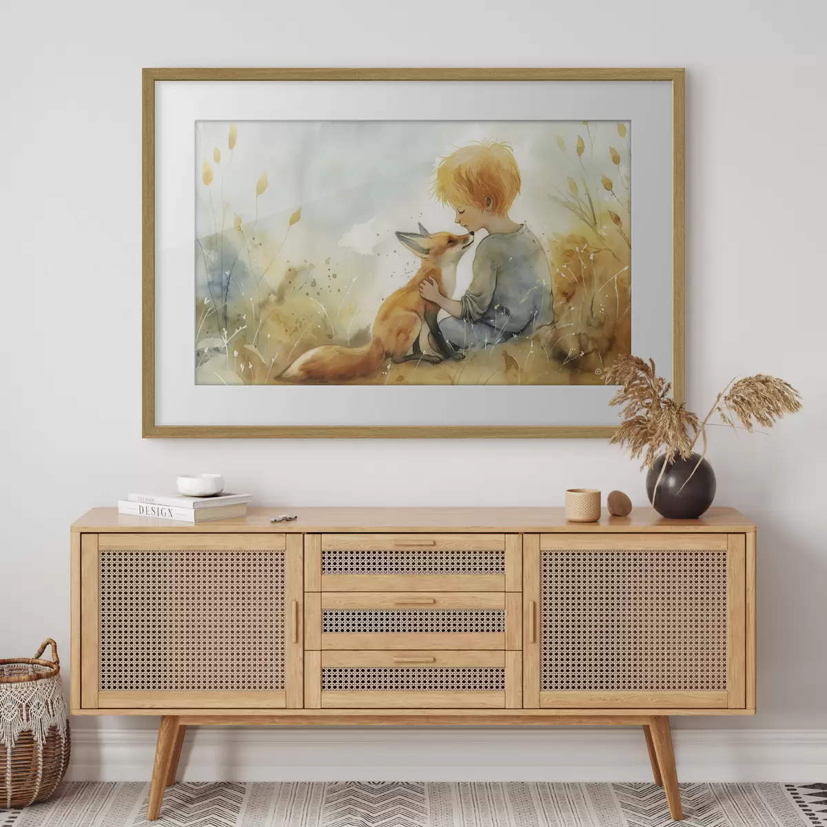 Poster Il piccolo principe e la volpe f38790