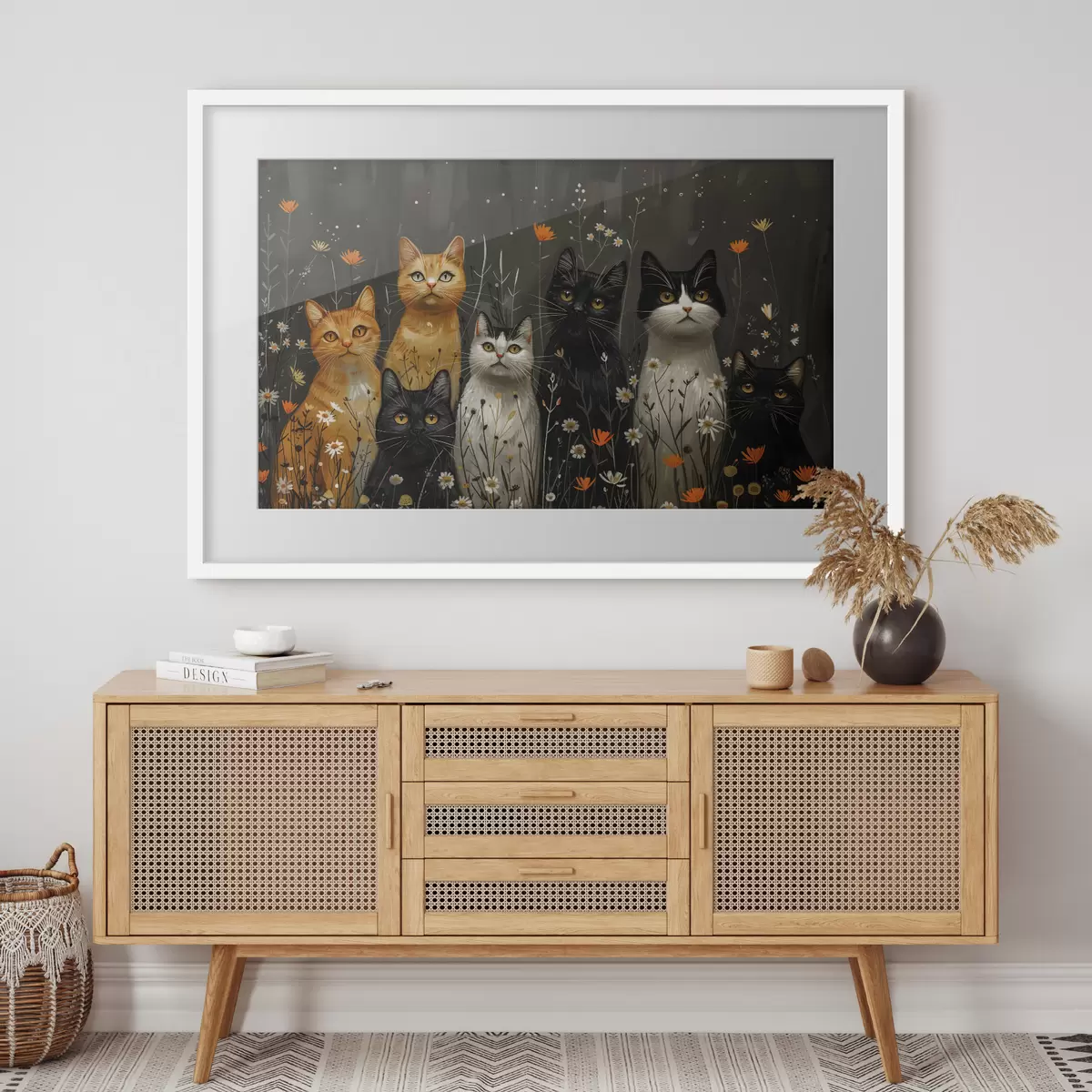 Poster Gatti tra i fiori f38798