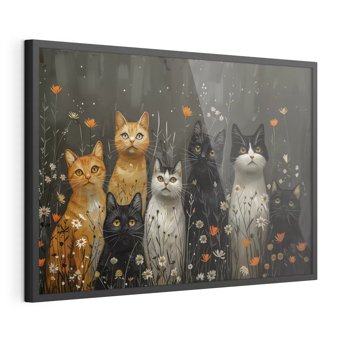 Poster Gatti tra i fiori f38798